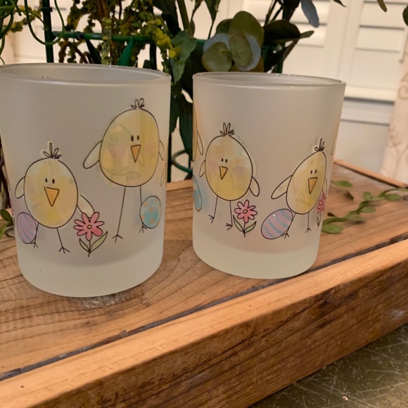 ALBERTO CULVER “Easter Chicks” Old Fashion Bar Glasses RARE - Picture 6 of 7